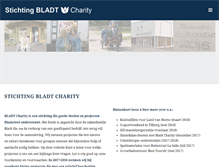 Tablet Screenshot of bladt-charity.nl